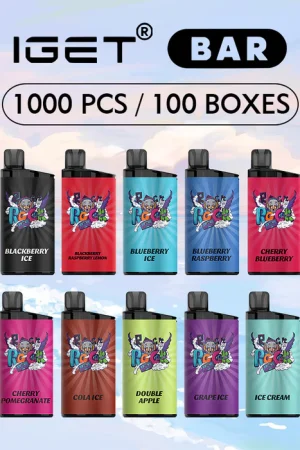 IGET Bar 1000 Pcs / 100 Boxes Wholesale